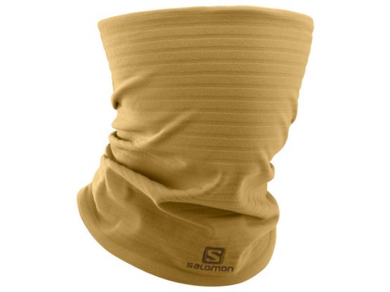 Salomon warm Tube schlauchtuch damen und herren ockerbraun