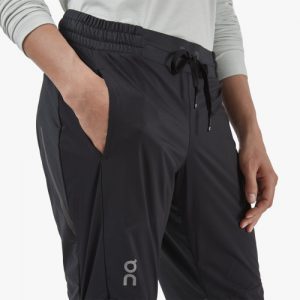 On Running Pants Women lange laufhose schwarz hosentasche