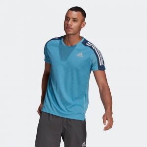 Adidas Own the Run Tee kurzarm shirt herren blau