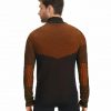 Falke Zip Jacke Laufjacke Schwarz orange von hinten