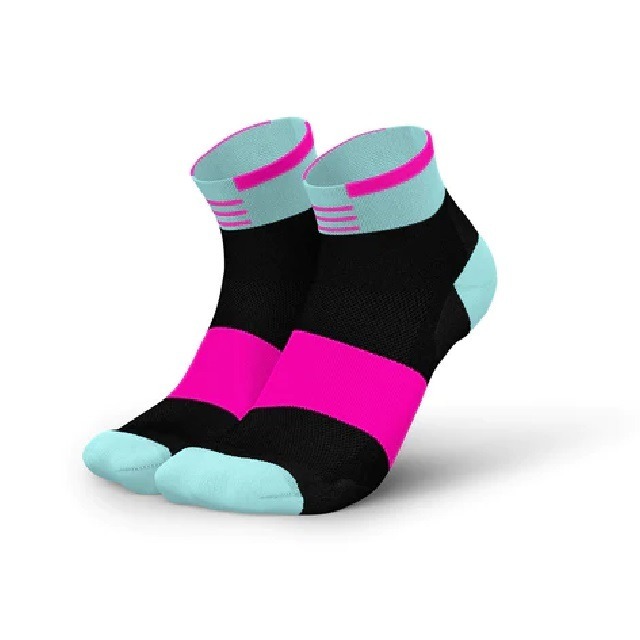 incylence ultralight low cut running socke unisex, stages mint pink, vorne seitlich