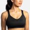 Brooks Drive Convertible Run Bra High-Support Sport-BH, schwarz, vorne