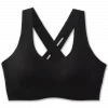 Brooks Dare Crossback Run Bra 2.0 High-Support Sport-BH schwarz frontal