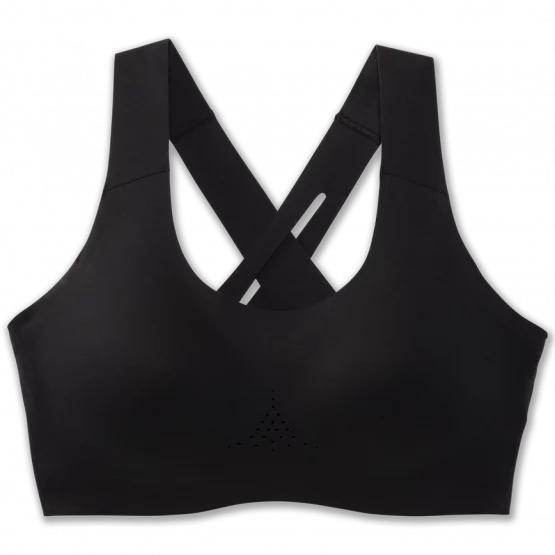 Brooks Dare Crossback Run Bra 2.0 High-Support Sport-BH schwarz frontal