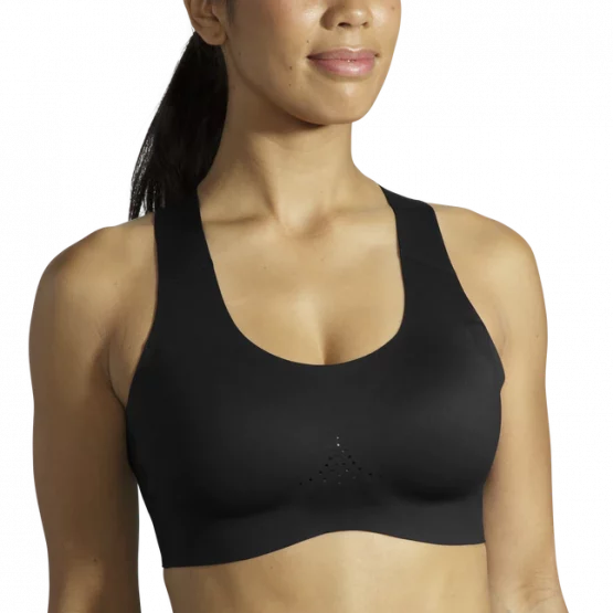 Brooks Dare Crossback Run Bra 2.0 High-Support Sport-BH schwarz frontal