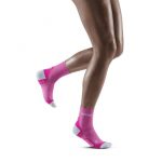 CEP Ultralight Short Socks Women electric pink light grey
