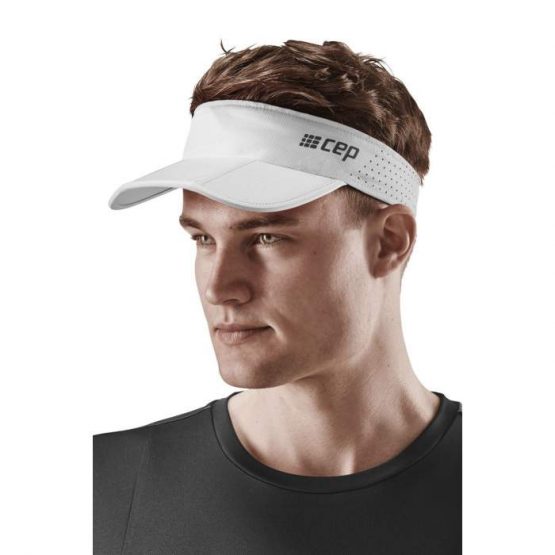 CEP The Run Visor unisex damen herren weiß