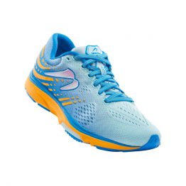 Newton Kismet 8 Women running shoe arctic blue peach seitlich