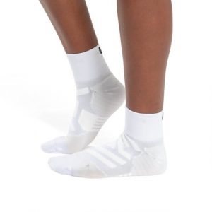 On Performance Mid Sock white seitlich