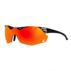 Eassun Avalon Sportbrille, matt schwarz/ rot verspiegelt