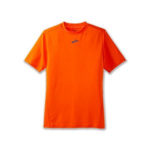 Brooks High Point Short Sleeve, Herren, bright orange, vorne