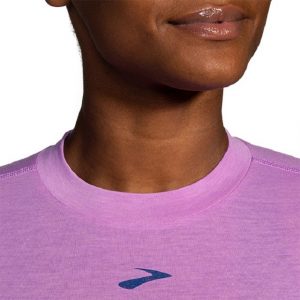 Brooks High Point Short Sleeve, Damen, bright purple, Logo