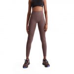 On Performance winter tights grape damen vorne
