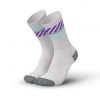 INCYLENCE Merino Light Socken light grey purple vorne