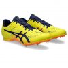 Asics Hyper Md 8 Spike Bright Yellow/Blue Expanse schräg