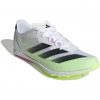 Adidas Distancestar Adizero Cloud White / Core Black / Green Spark schräg