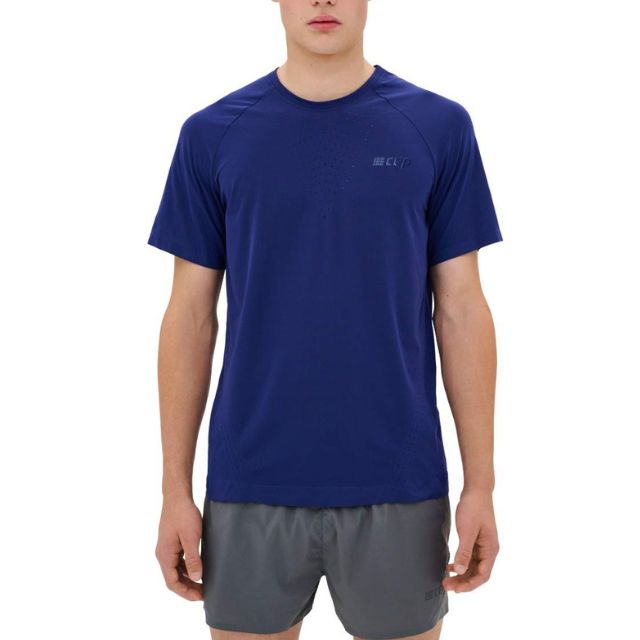 CEP Ultralight Seamless Shirt Short Sleeve blue vorne