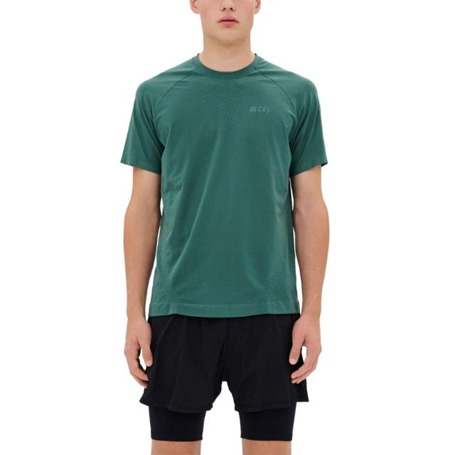 CEP Ultralight Seamless Shirt Short Sleeve green vorne