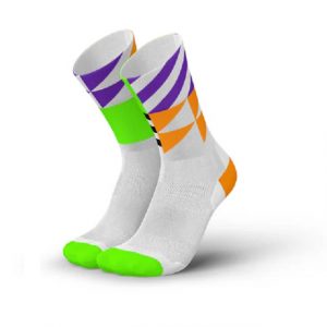 incylence ultralight socks high cut elements orange green von vorne