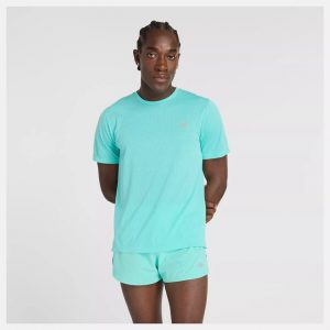 NB Athletics T-Shirt Cyber Jade vorne