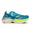 Saucony Endorphin Elite ViZiBlue | Citron außen