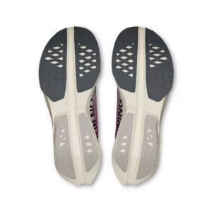 On Cloudboom strike white/horizon schuhsohle