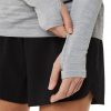 Asics SEAMLESS LS TOP Carrier Grey/Glacier Grey hand