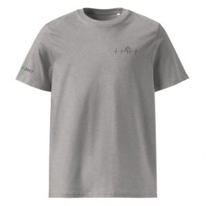 Premium T-Shirt EKG Läufer Carbon Grey vorne