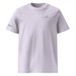 Premium T-Shirt EKG Läuferin Lavendel vorne