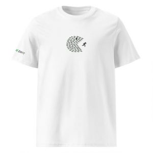 Unisex Premium T-Shirt Running Pac-Man white vorne