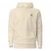 Hoodie Running Weizenglas bone vorne