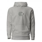 Unisex Premium Hoodie Running Pac-Man grey vorne