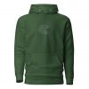 Unisex Premium Hoodie Running Pac-Man forest green vorne