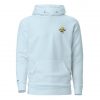 Hoodie Running Fischbrötchen sky blue vorne