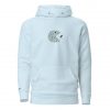 Unisex Premium Hoodie Running Pac-Man sky blue vorne