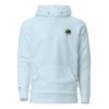 Unisex Premium Hoodie Running Sushi sky blue vorne
