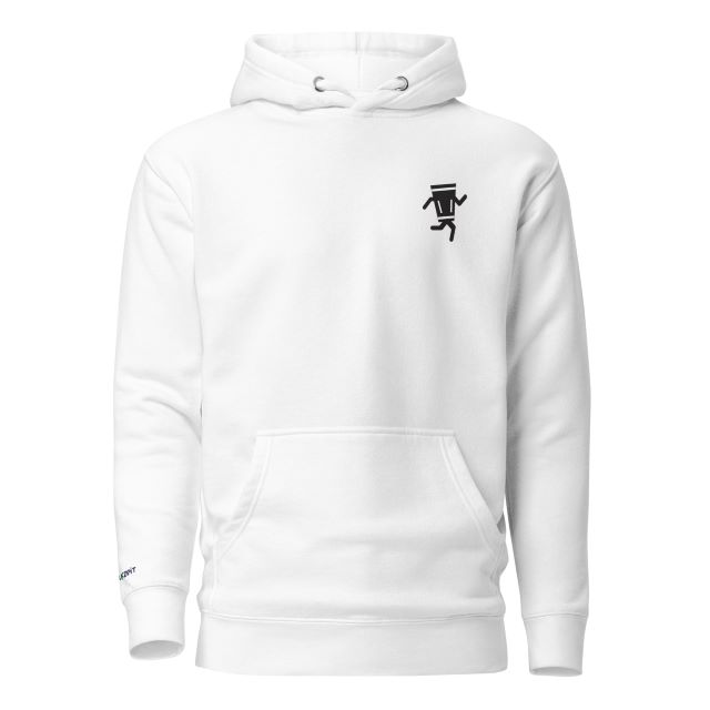 Hoodie Running schorle white vorne