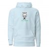 Unisex Premium Hoodie Run till death sky blue vorne
