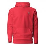 Unisex Premium Hoodie Running Wurscht red vorne