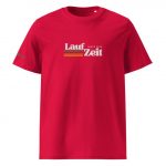 Unisex Premium T-Shirt LaufZeit khaki rot vorne