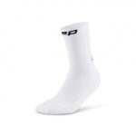 CEP CORE RUN SOCKS, Mid cut, 5.0 W white vorne