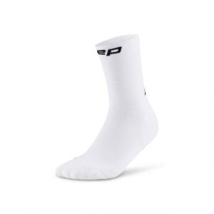 CEP CORE RUN SOCKS, Mid cut, 5.0 W white vorne