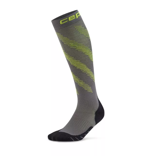 CEP CORE RUN EDT. ELLIPTIC SOCKS, Tall DARK GREYLIME vorne