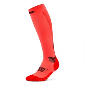 CEP Core Run Socks Tall 5.0 neon Coral vorne