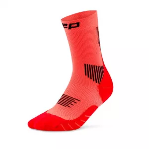 Cep Mid Cut neon coral vorne