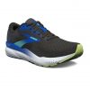 Brooks Ghost 16 Black/Cobalt/Neo Yellow schräg
