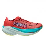 Hoka Mach X 2 grapefruit / electric coral außen