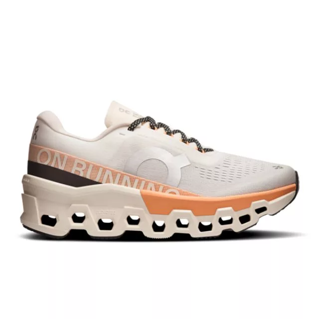 On Cloudmonster 2 Ivory/Tangerine außen