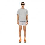 CEP core run shirt short sleeve light grey vorne