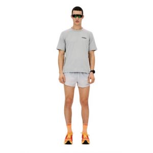 CEP core run shirt short sleeve light grey vorne